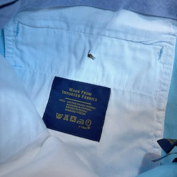 Polo Ralph Lauren Shorts Mens 40 Blue Chino Classic Fit Summer Cotton NWT FLAW - Picture 5 of 11